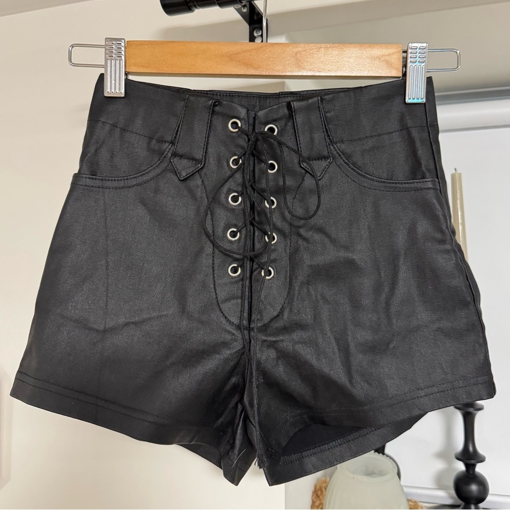Pleather Shorts
